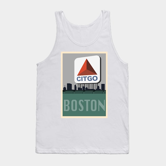 Boston Travel Poster 4 Tank Top by Rosemogo